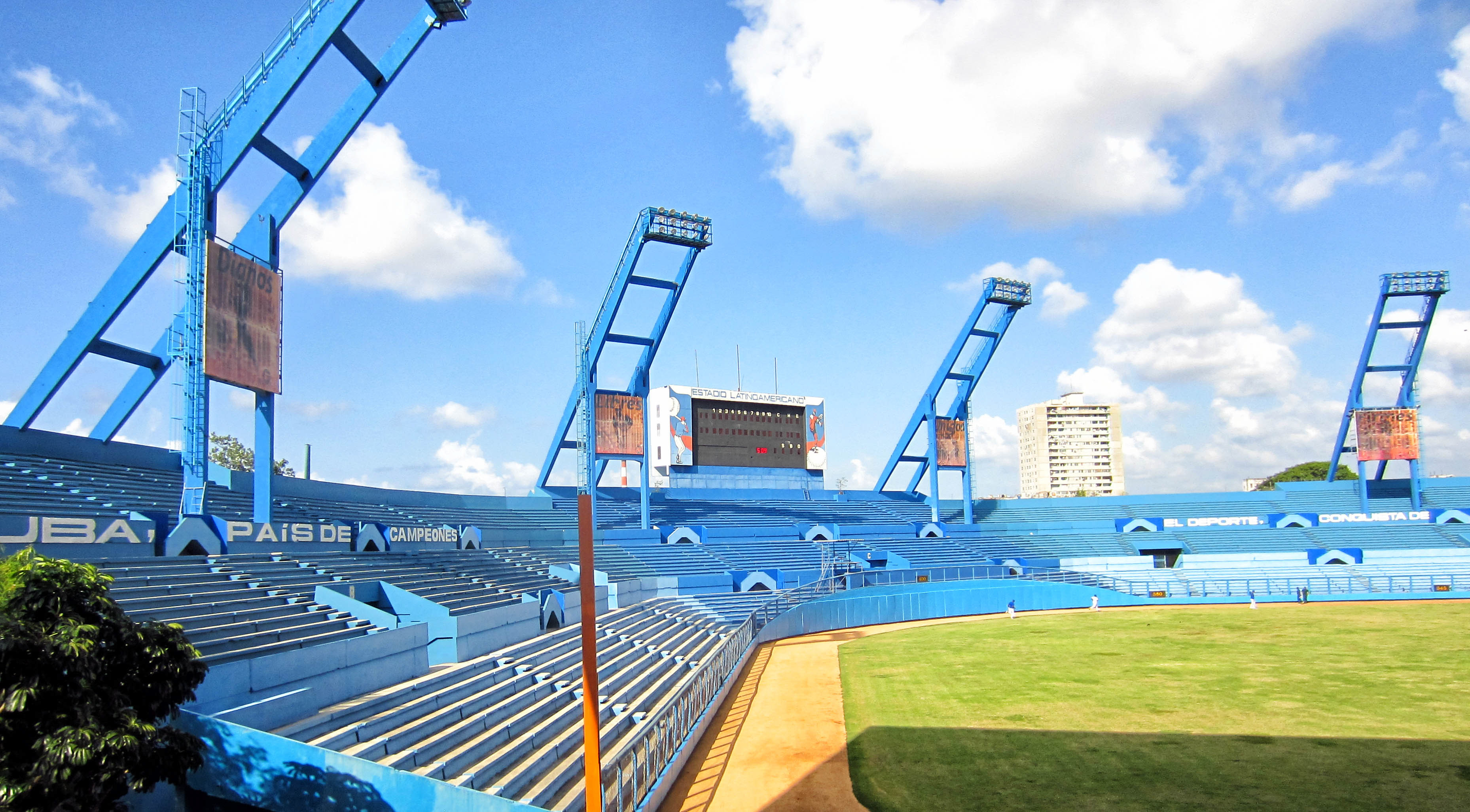Havana Cuba Baseball Stadium Blue