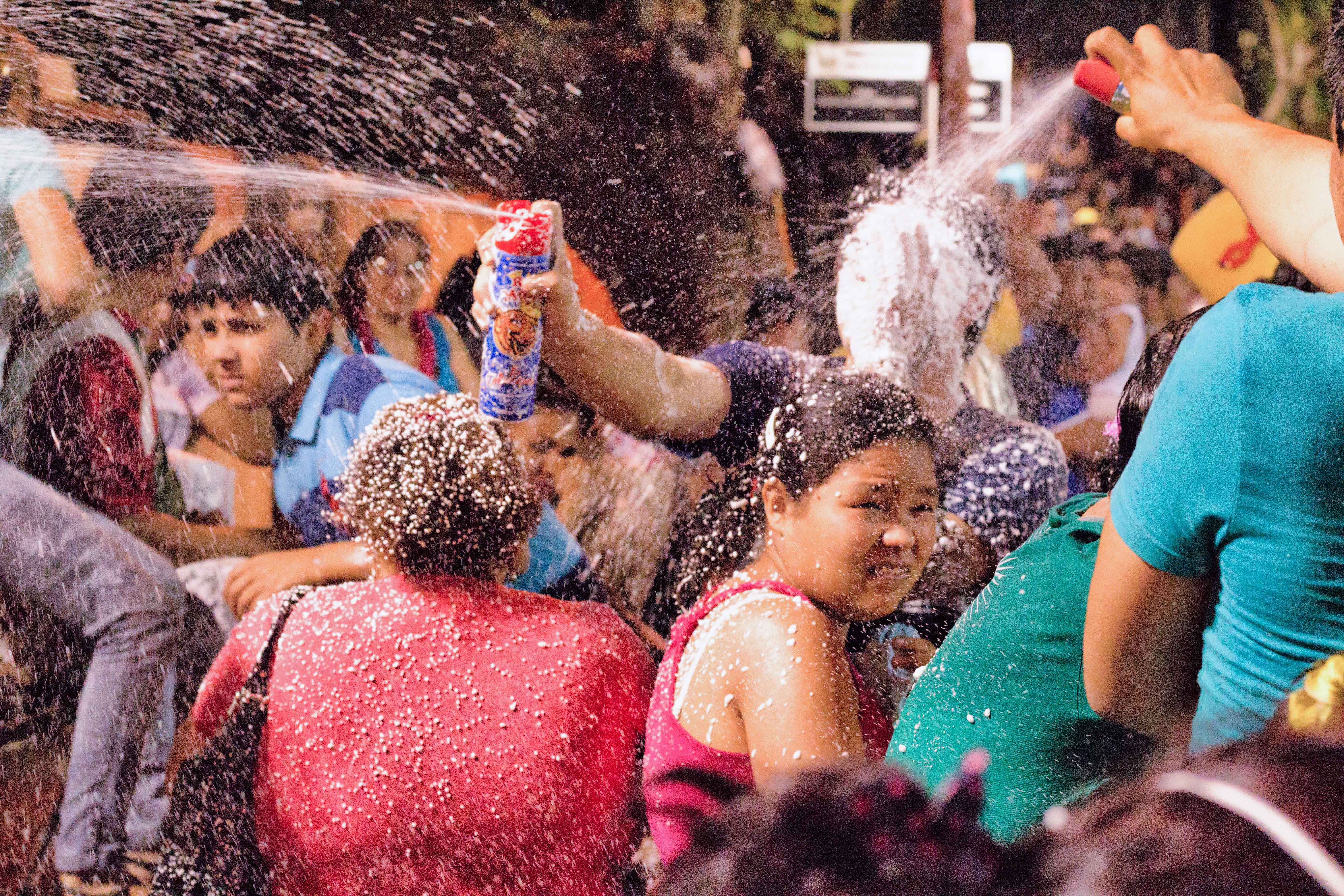 Paraguari Carnival Foam Spray