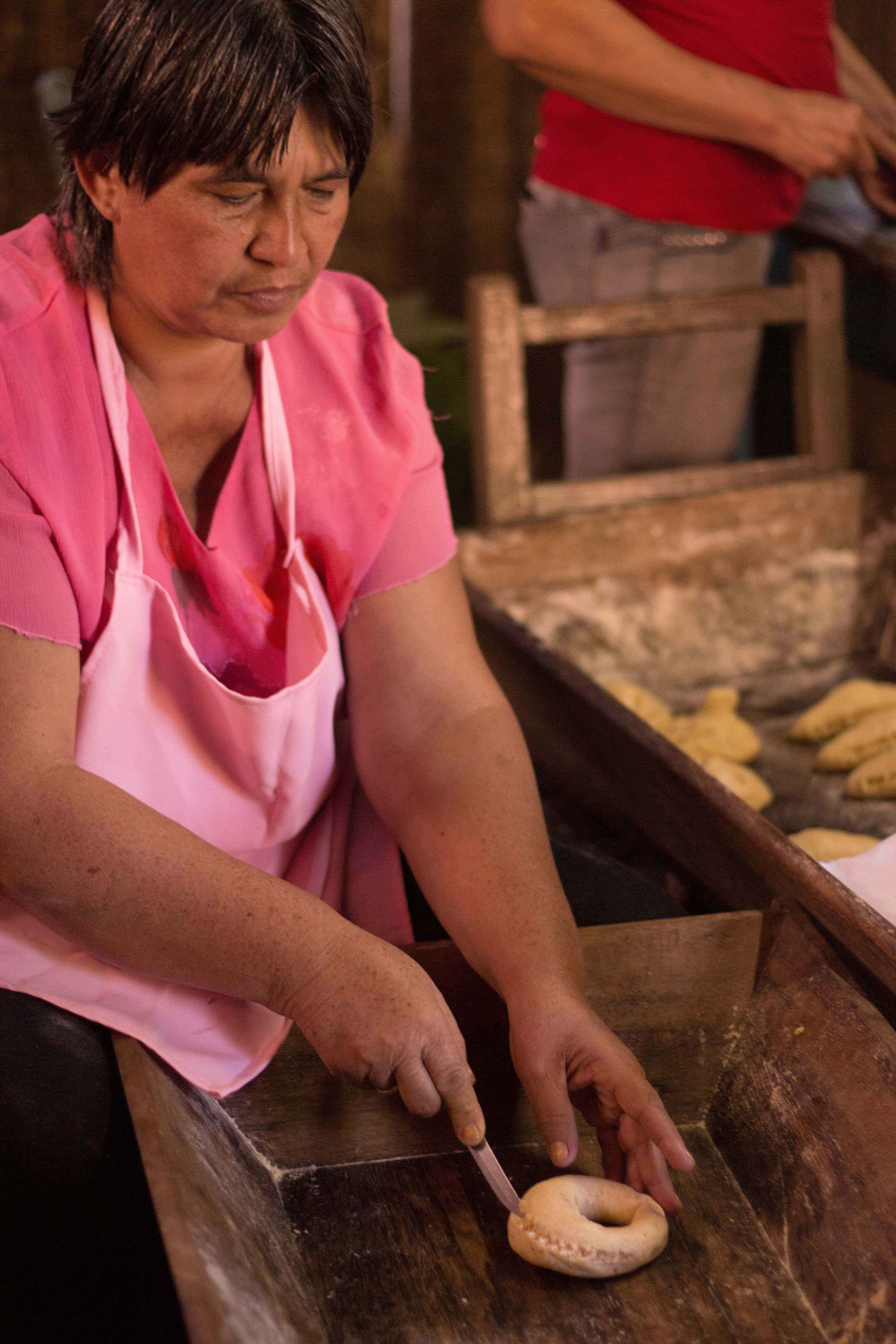 Capilla Cue Host Mother Making Chipa