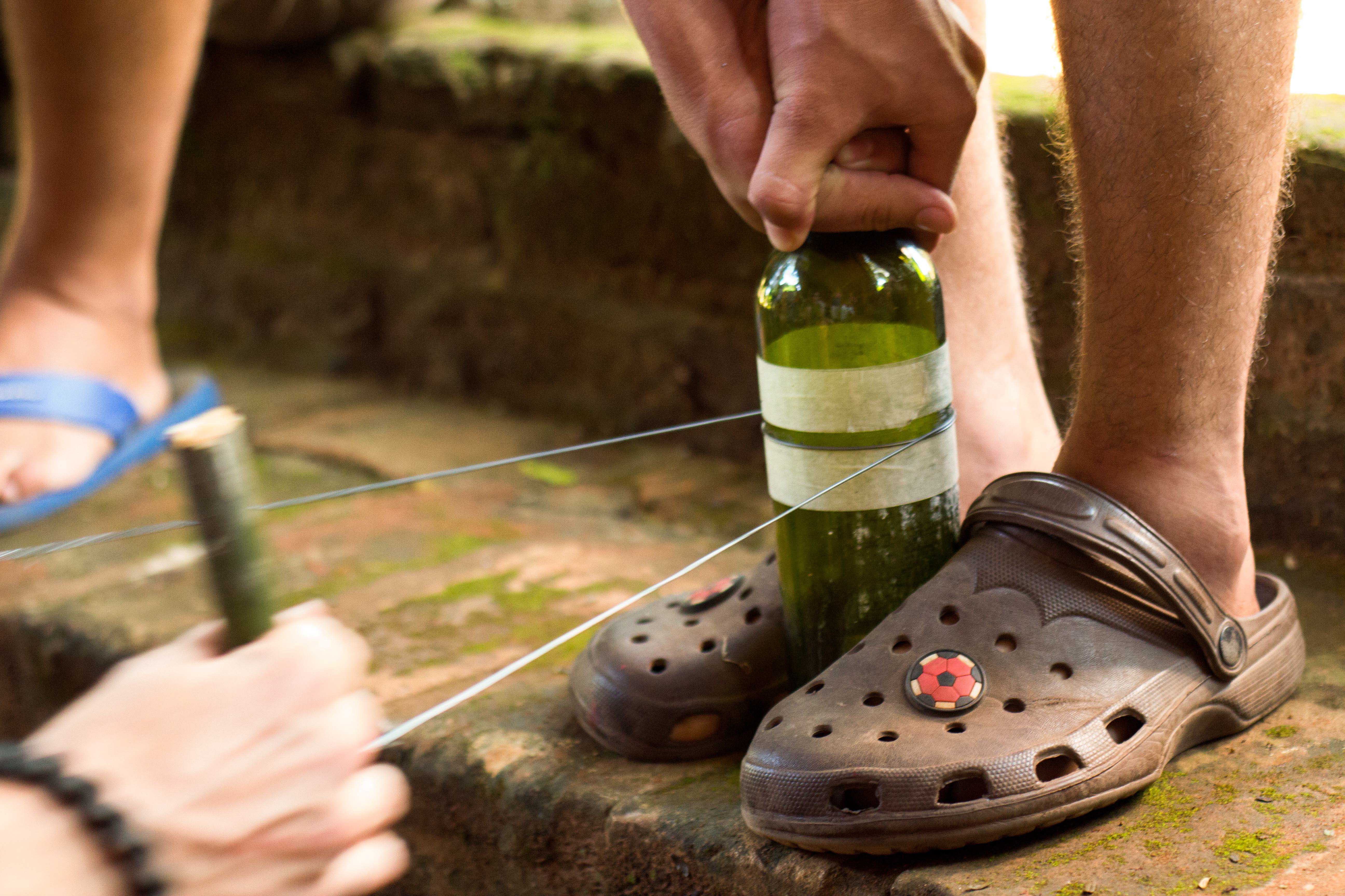 Glass Bottle Drinking Glass