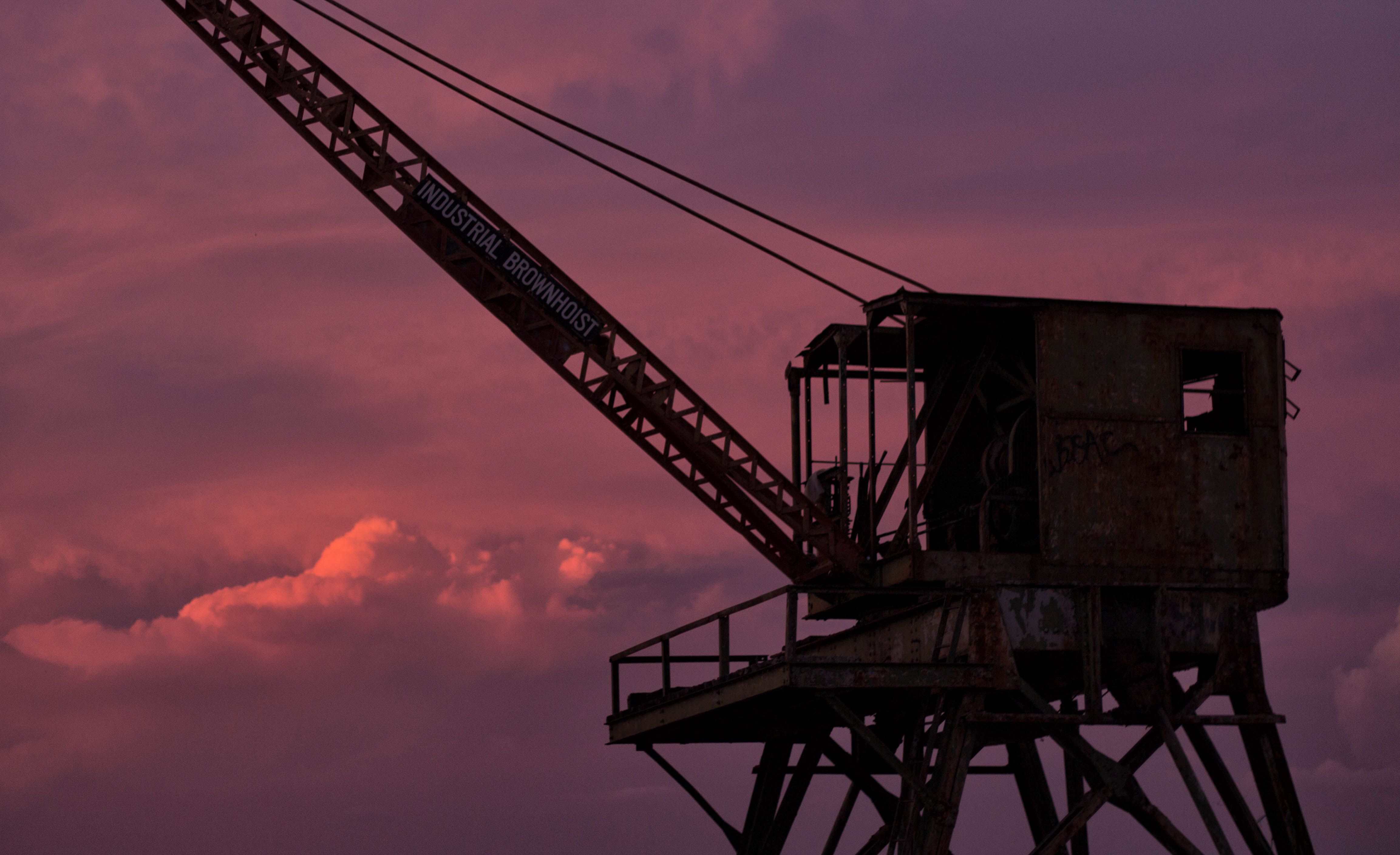 Asuncion - Dock crane on Asuncion harbor