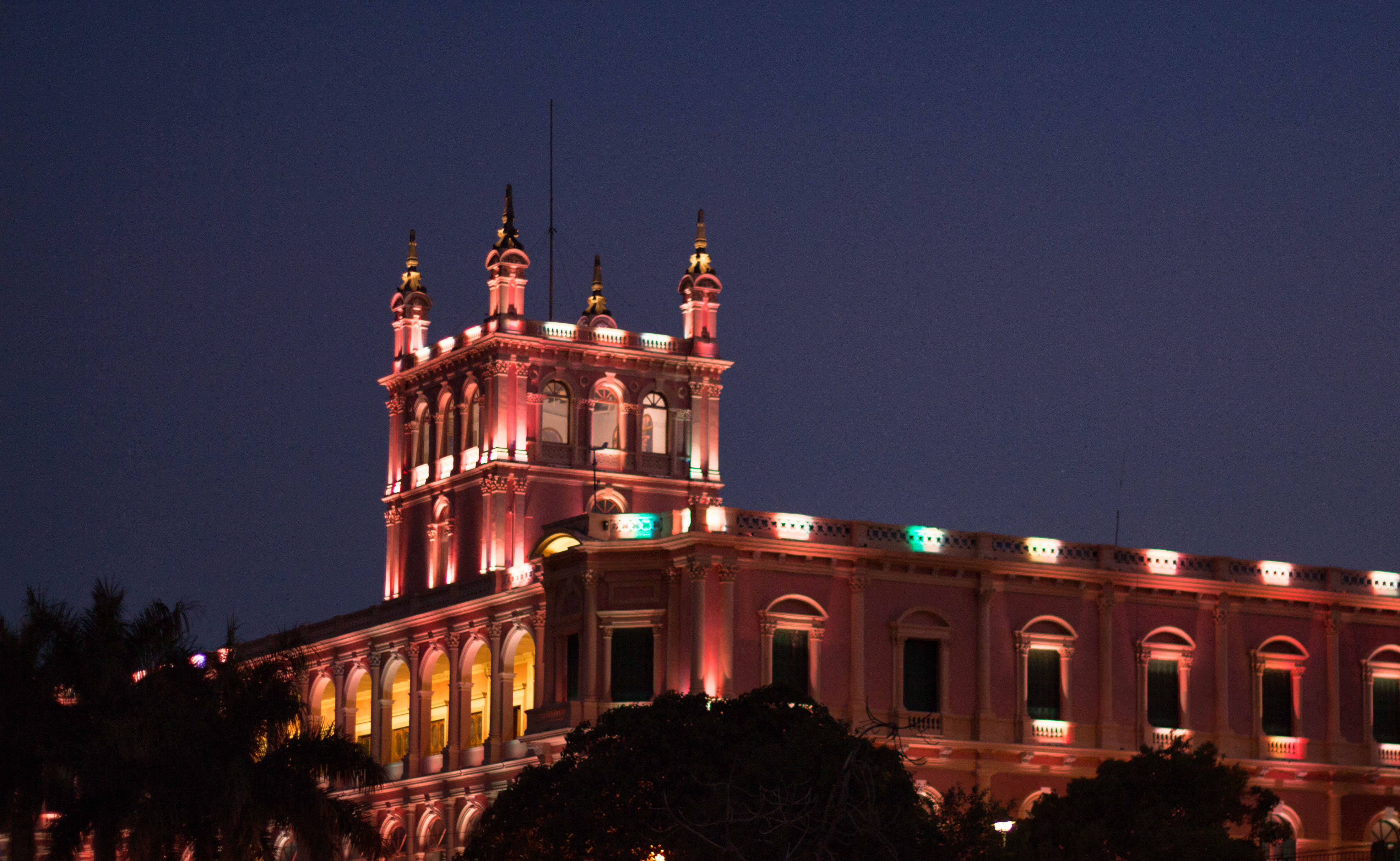 Asuncion - Presidental palace all lit up