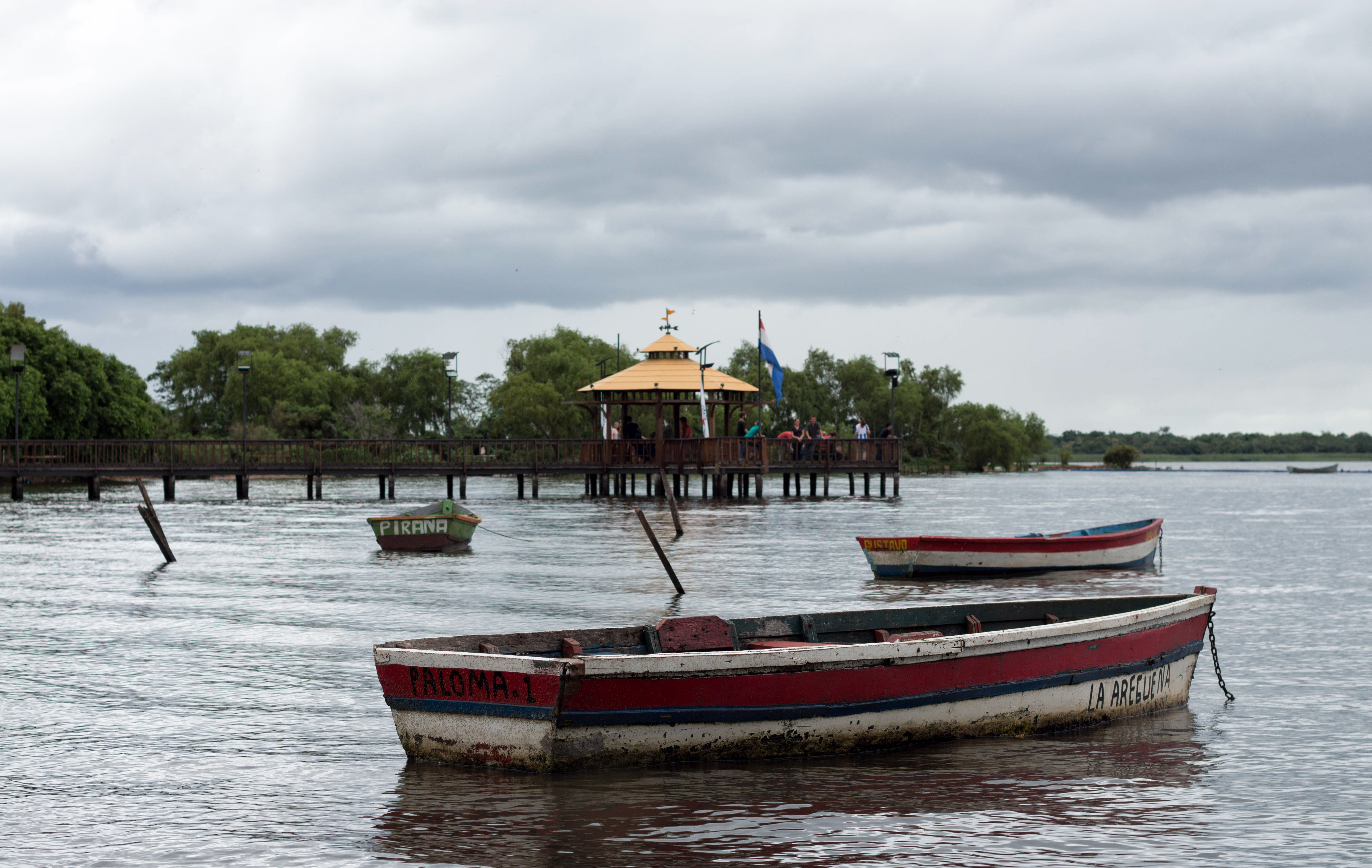 Aregua - Boats at Lake Ypacarai